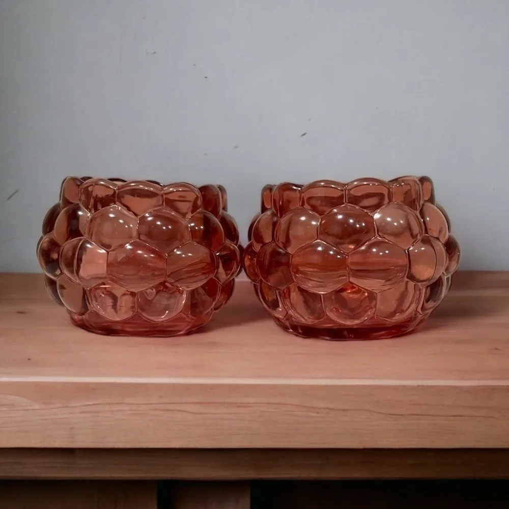 2 heavy Rose tea light‎ candle 🕯️ holders